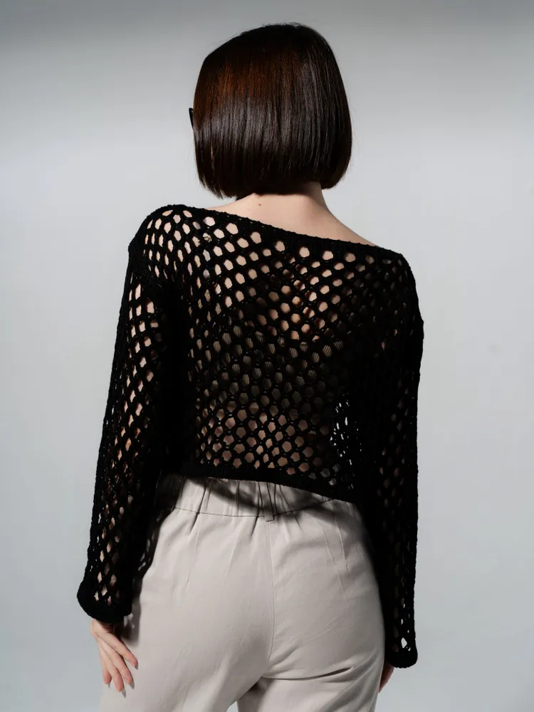 Лонгслив Horiv черный