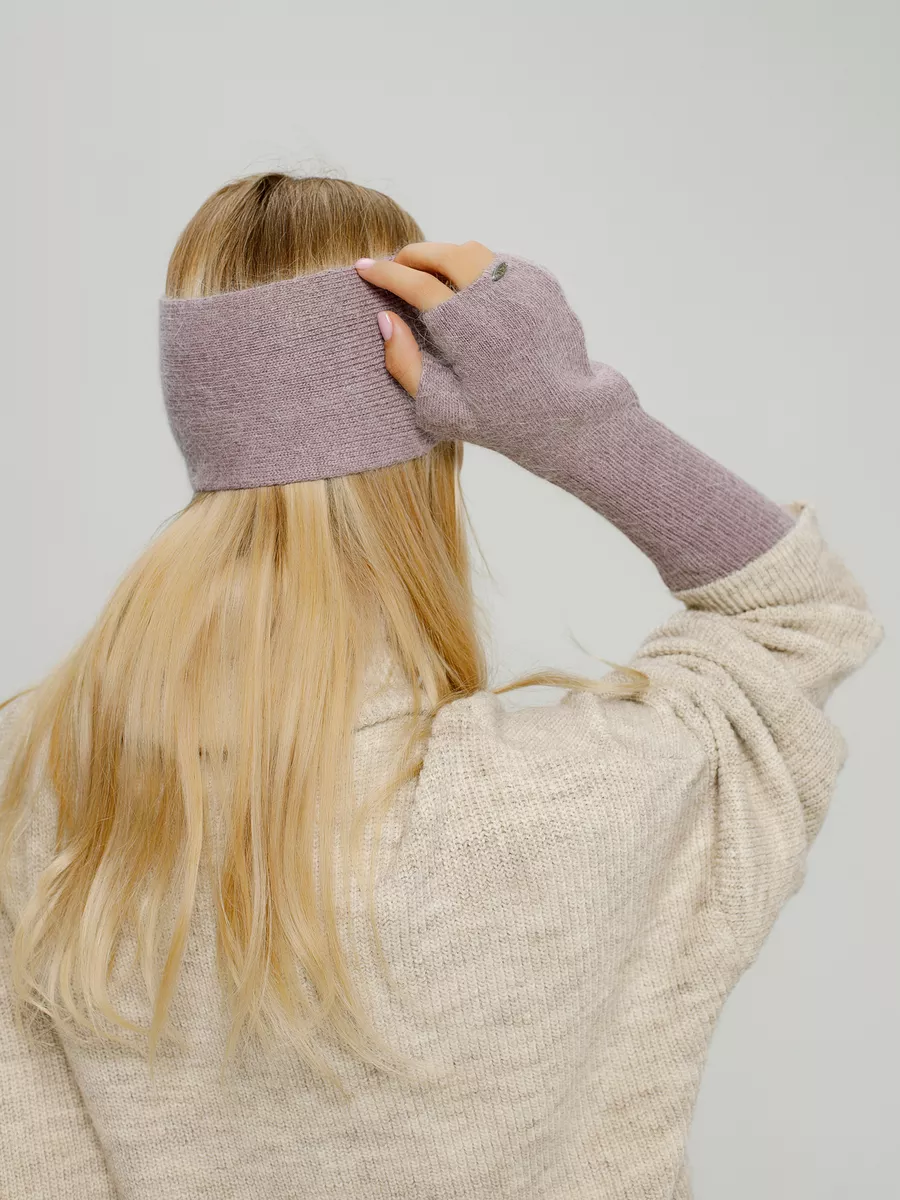 Повязка на голову женская весенняя теплая на осень и весну